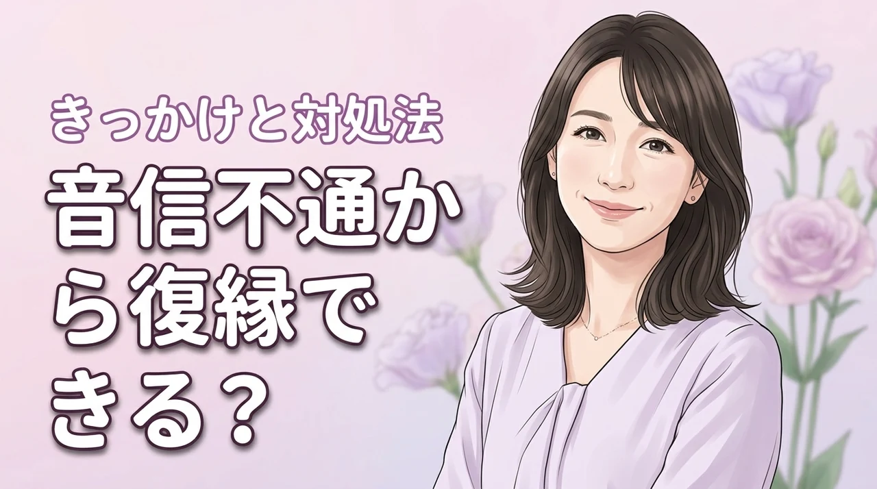 復縁したいのに音信不通…相手の心理と冷却期間の目安、自然な連絡のきっかけ4選