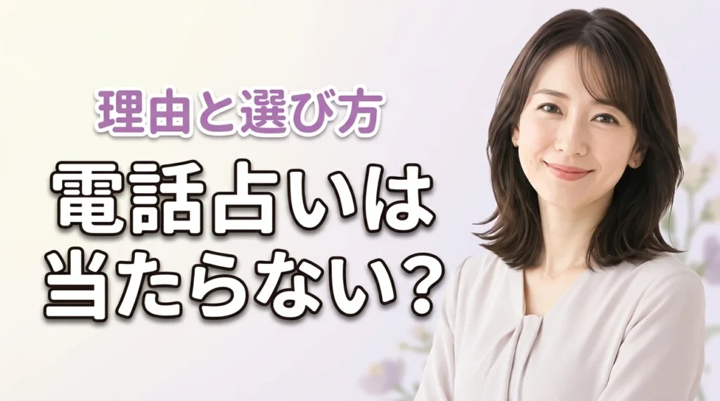 復縁の電話占いが当たらない5つの理由とは？失敗しない選び方とおすすめ5選