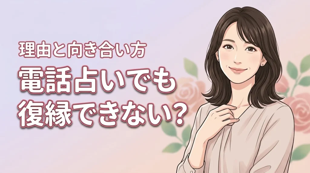 電話占いで復縁できない5つの理由とは？当たらない要因と現状を変えるコツ