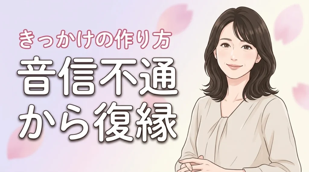 音信不通から復縁するきっかけ5選！連絡を再開するベストなタイミングと送り方