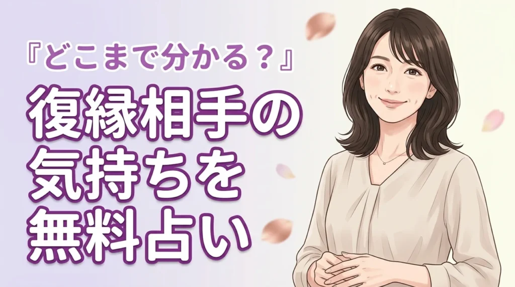 復縁したい相手の気持ちを無料占いで診断！おすすめ5選と後悔しないための注意点