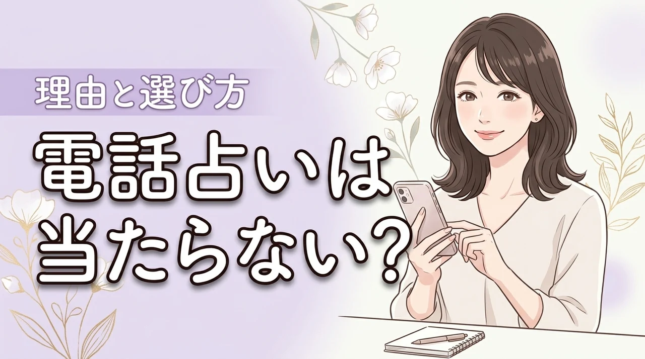 復縁で電話占いが当たらないと感じる原因は?相性の見極め方と失敗しないコツ(記事のアイキャッチ画像)